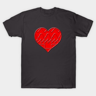 SYNTH HEART (red) #8 T-Shirt